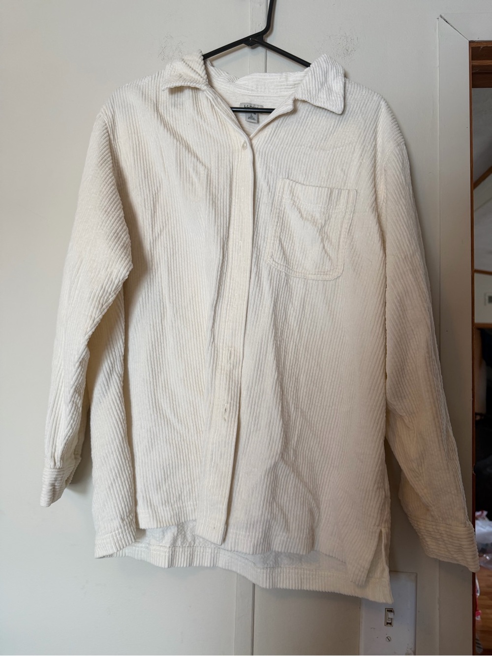Women’s LL Bean Corduroy Button Down Relaxed Shirt